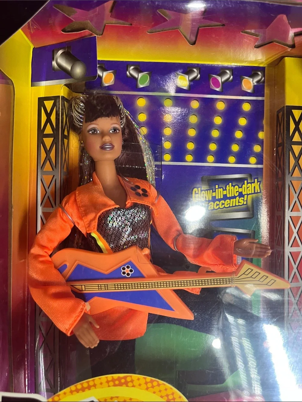 1998 Mattel Beyond Pink Teresa Rocket doll (#20018) Guitar Tinsel Hair NRFB